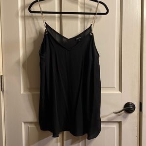 Torrid Size 0 Sophie Georgette Sheer Blouse with Chain Detail